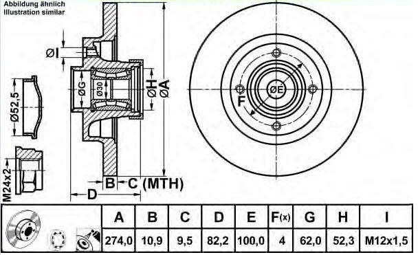 Alternativ bild 0 för Bromsskiva SKF