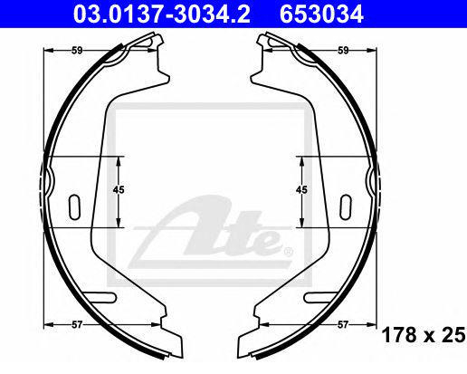 Alternativ bild 0 för Bromsbackar ATE