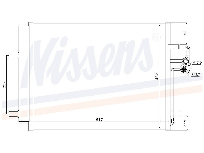 Alternativ bild 0 för Kondensor Nissens