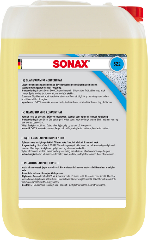 Sonax Glansschampo Koncentrat - Bilschampo Dunk 25 l