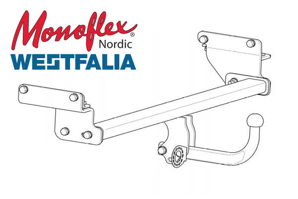 Alternativ bild 0 för Westfalia Dragkrok med fast kula