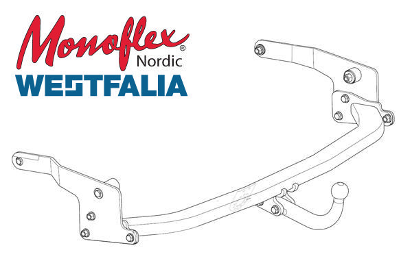 Westfalia Dragkrok med fast kula