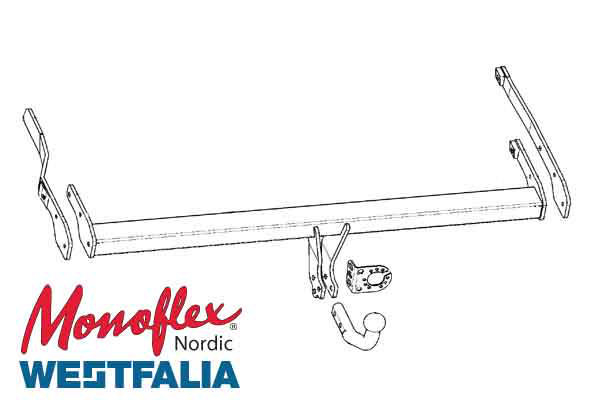 Alternativ bild 0 för Westfalia Dragkrok med fast kula