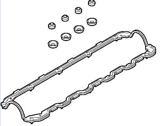 Alternativ bild 0 för Ventilkåpspackningssats Elring