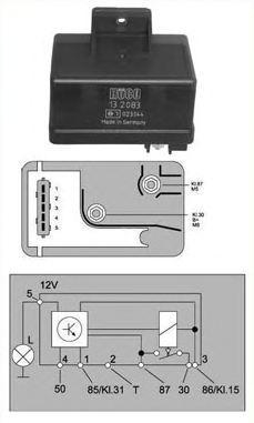 Alternativ bild 0 för Relä, glödstiftssystem