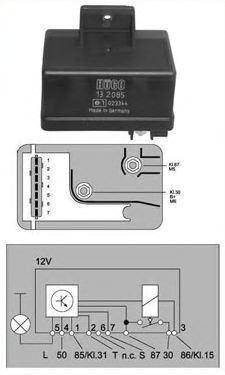 Relä, glödstiftssystem