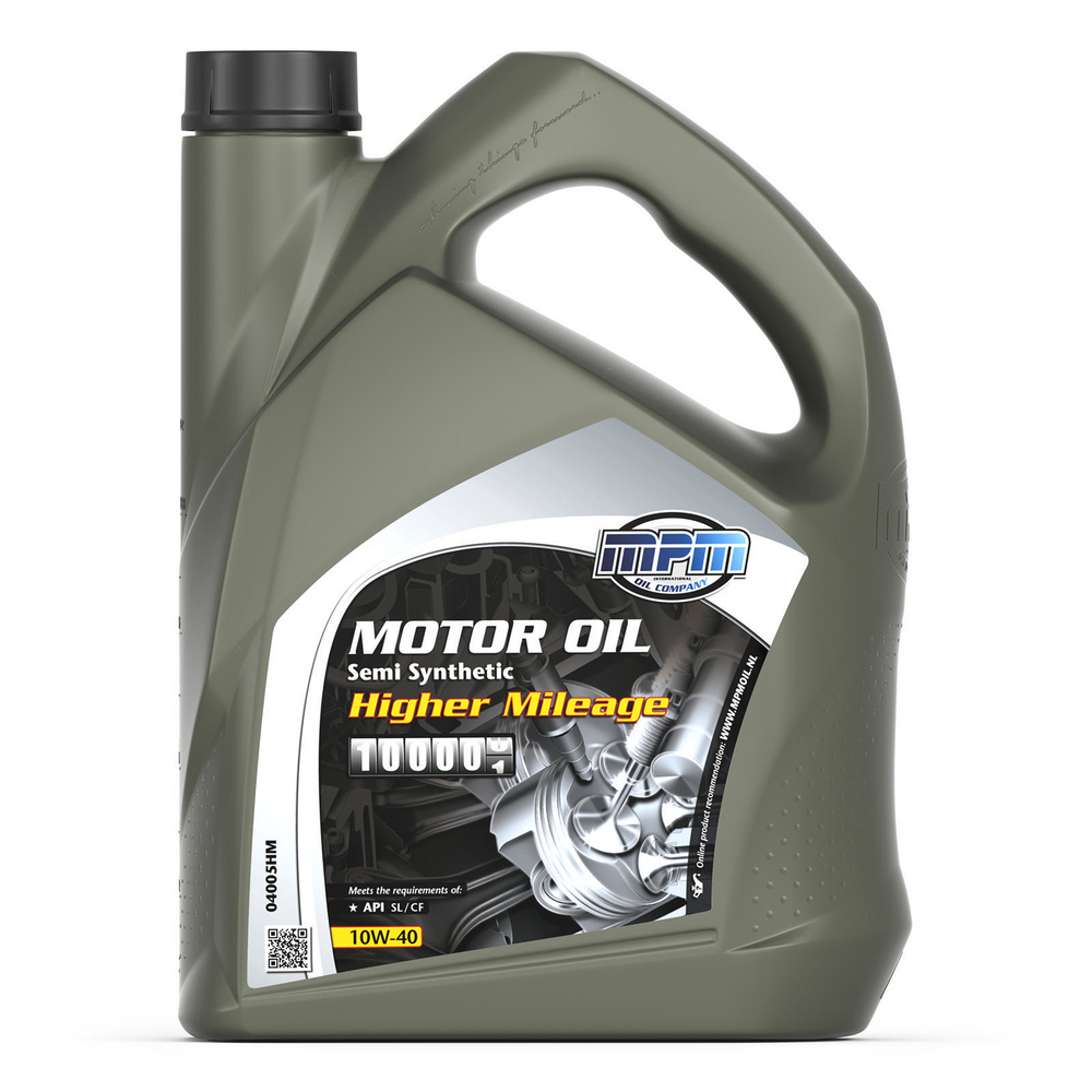 MPM Semi Synthetic Higher Mileage 10W-40 Motorolja Dunk 5 l