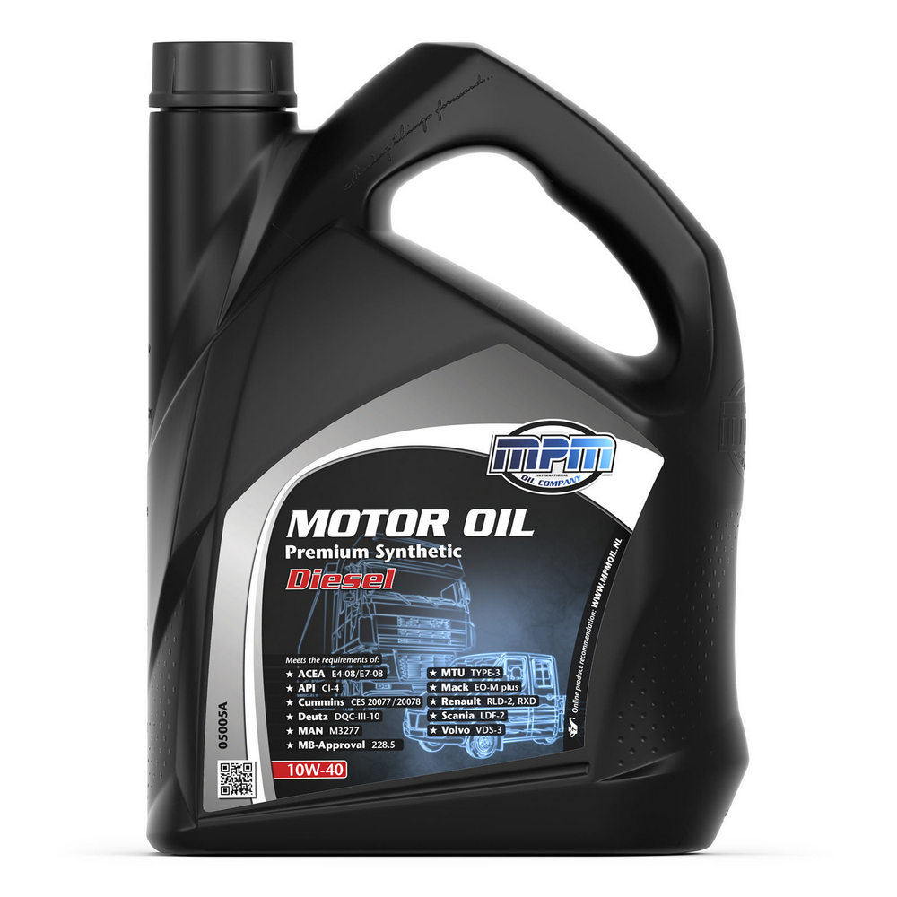 MPM Premium Synthetic Diesel 10W-40 Motorolja Dunk 5 l