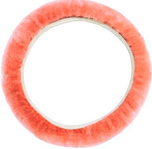 Rattmuff i fårskinn, rosa