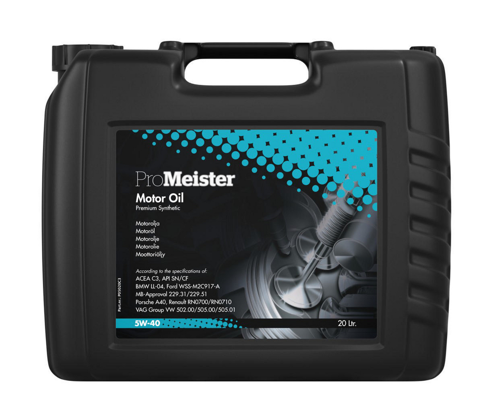 ProMeister Premium Synthetic C3 5W-40 Motorolja Dunk 20 l