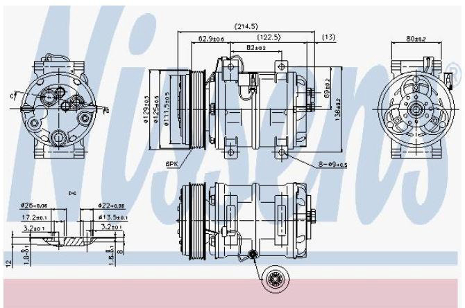 Alternativ bild 0 för Kompressor Nissens