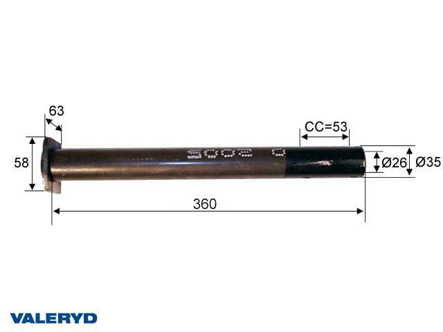 Dragrör Al-Ko 60S/2 + 90S/3 1989-92 // 90S/3 1993- ETI 811062 // 38465