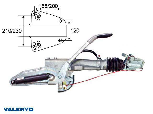 Påskjutsbroms Knott/Avonride KFG35-D, utf. GF, 2.700-3.500kg