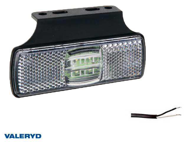 LED Positionsljus Valeryd 100x60x14.5 vit 12-30V inkl. 450 mm kabel