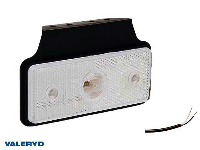 LED Positionsljus Valeryd 118x72x30 vit 12-30V inkl. 450mm kabel