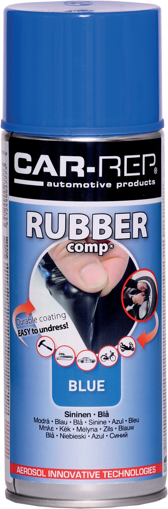 Rubbercomp Rubber Comp - Lufttorkande gummifärg Blå 400 ml
