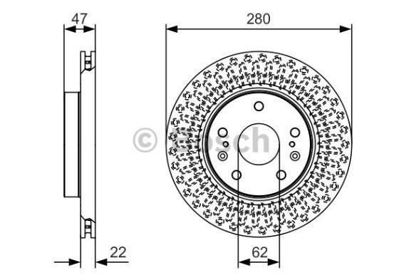 Alternativ bild 0 för Bromsskiva Bosch