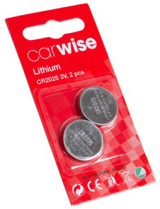 Knappcellsbatteri CR2025 Carwise