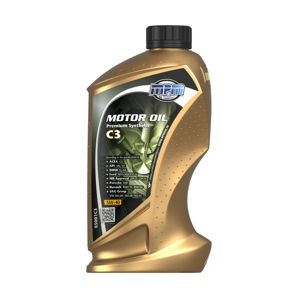 MPM Premium Synthetic C3 5W-40 Motorolja 1 l