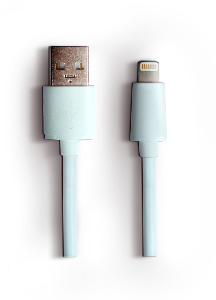 Carwise Laddkabel USB-A till Lightning 1 m - Vit