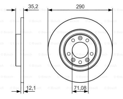 Alternativ bild 0 för Bromsskiva Bosch