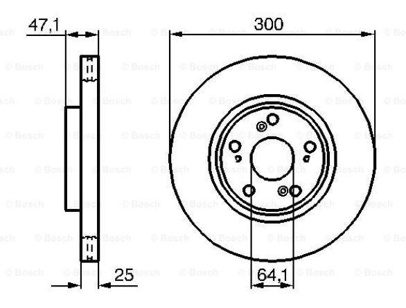 Alternativ bild 0 för Bromsskiva Bosch