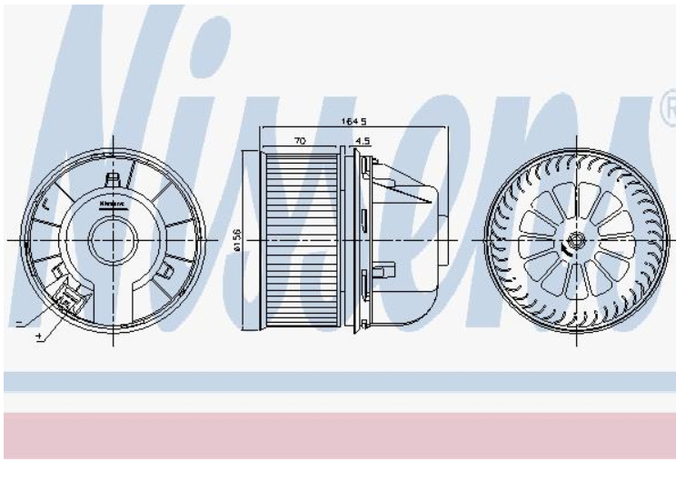Alternativ bild 0 för Kupéfläkt Nissens