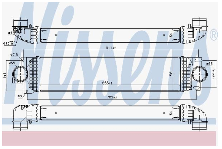 Alternativ bild 0 för Laddluftkylare Nissens