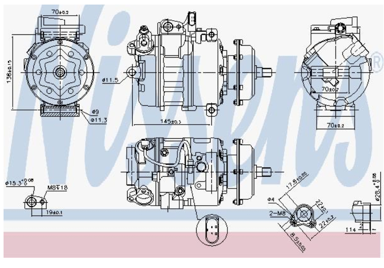 Alternativ bild 0 för Kompressor Nissens