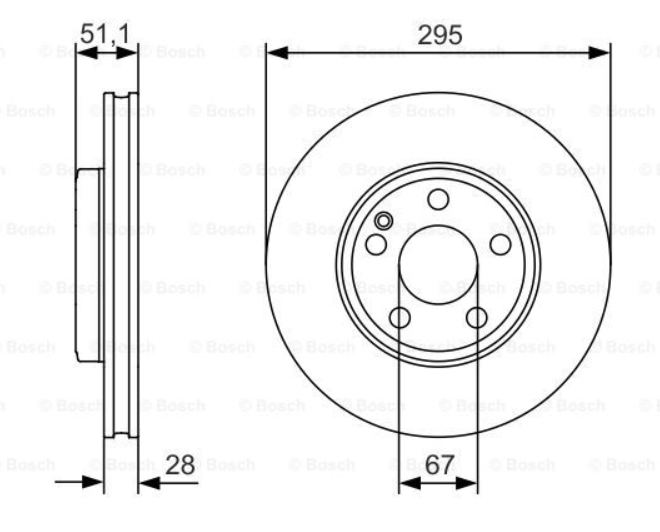 Alternativ bild 0 för Bromsskiva Bosch