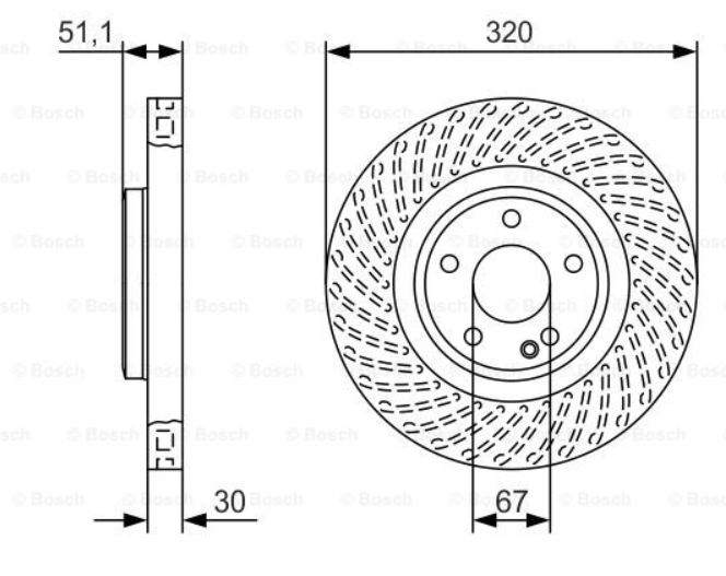 Alternativ bild 0 för Bromsskiva Bosch