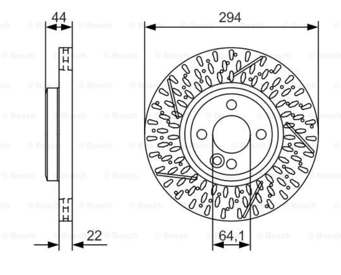 Alternativ bild 0 för Bromsskiva Bosch