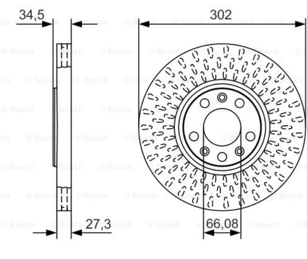 Alternativ bild 0 för Bromsskiva Bosch