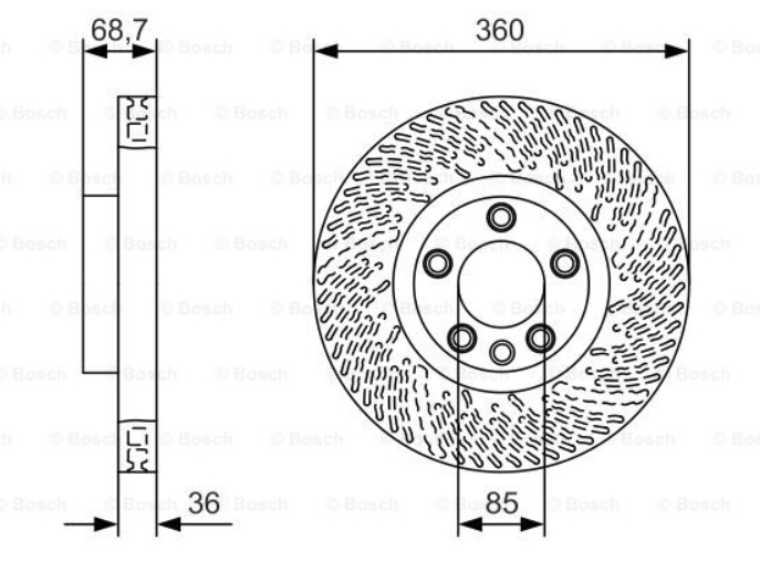 Alternativ bild 0 för Bromsskiva