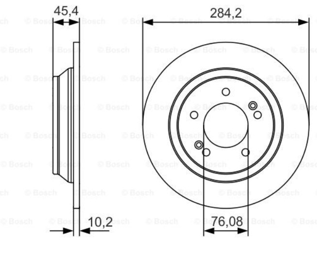 Alternativ bild 0 för Bromsskiva Bosch