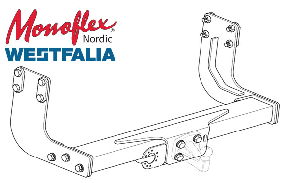 Westfalia Dragkrok 4-h&aring;ls kula