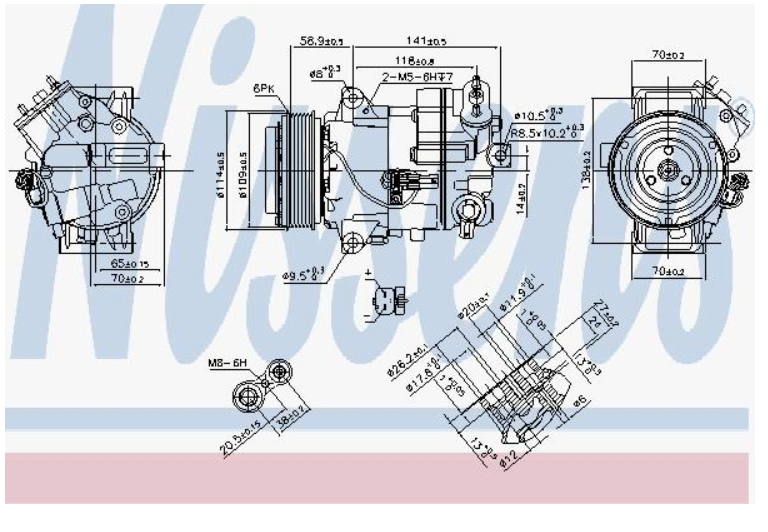 Alternativ bild 0 för Kompressor Nissens