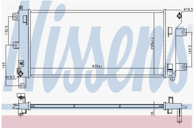 Alternativ bild 0 för Kylare Nissens