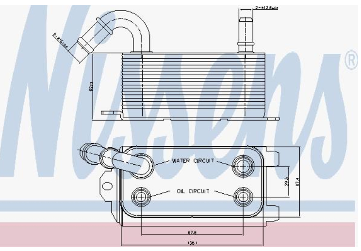 Alternativ bild 0 för Oljekylare, Automatlåda