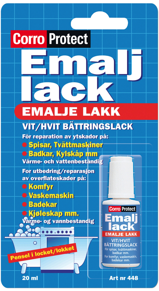 Produktfoto för EMALJLACK VIT 20ML | Beijerbygg Byggmaterial