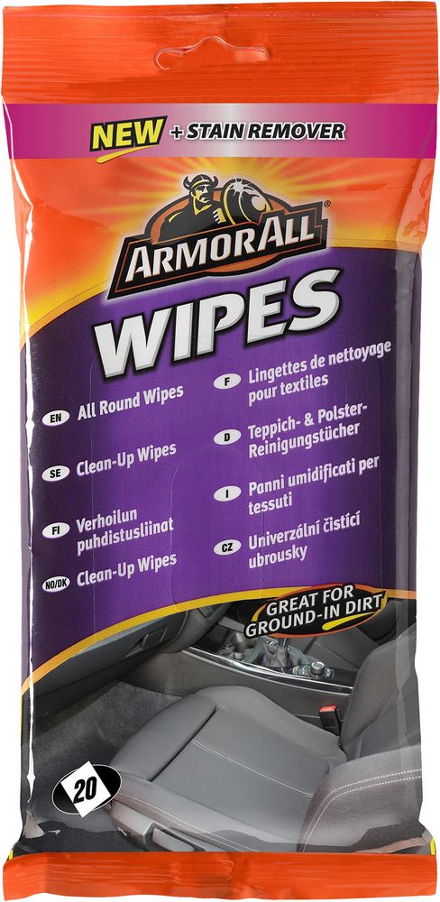 Armor All flatpack clean up - Wipes 20 st