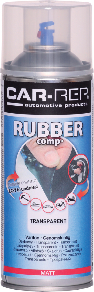 Rubbercomp Rubber Comp - Lufttorkande gummifärg Transparent 400 ml