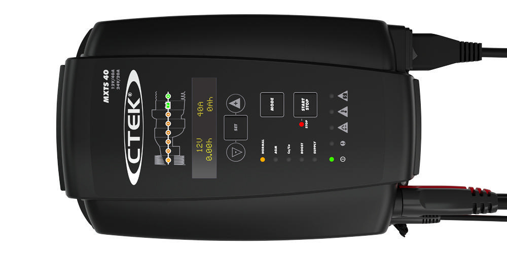 CTEK MXTS 40 - Batteriladdare 12-24V, 40-20A