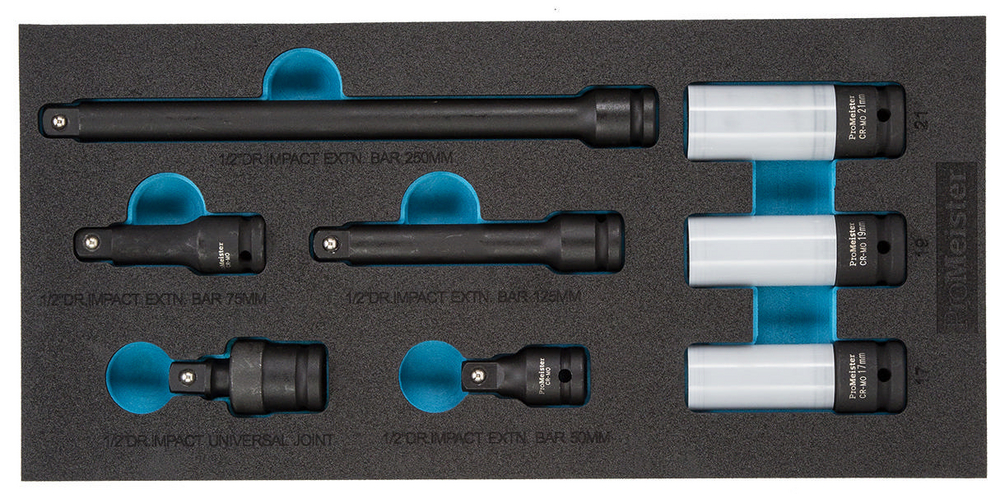 Hylssats 1/2" Kraft 8-Delar ProMeister