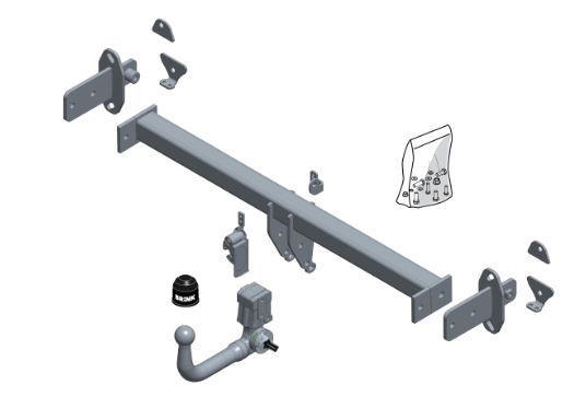 Brink Dragkrok med avtagbar kula