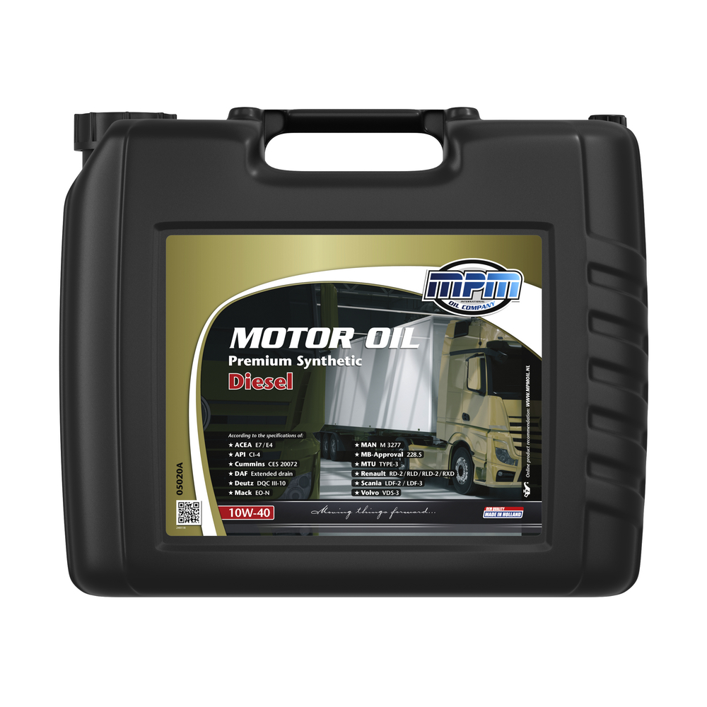 MPM Premium Synthetic Diesel 10W-40 Motorolja Dunk 20 l
