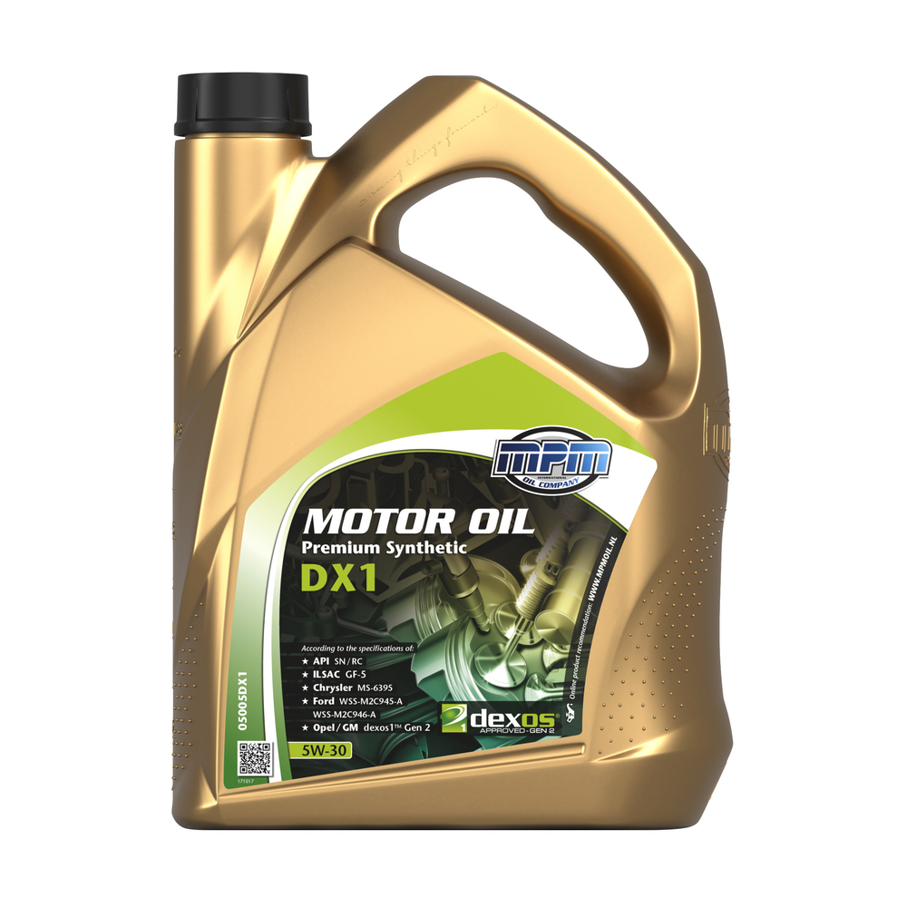 MPM Premium Synthetic DX1 5W-30 Motorolja Dunk 5 l