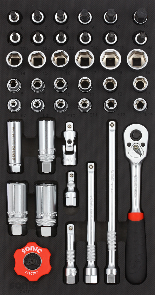 Hylssats 3/8" Set Med 41-Delar SFS 1/3