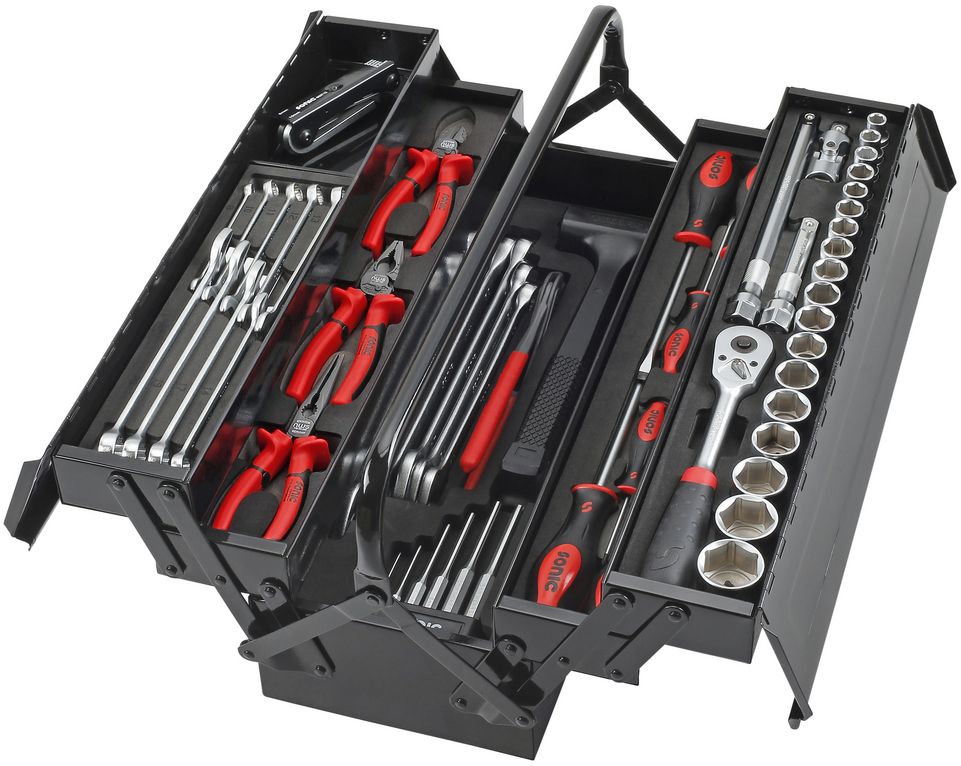 Verktygslåda med verktyg - 62 delar