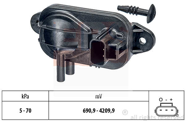 Alternativ bild 0 för Differenstryckssenor DPF